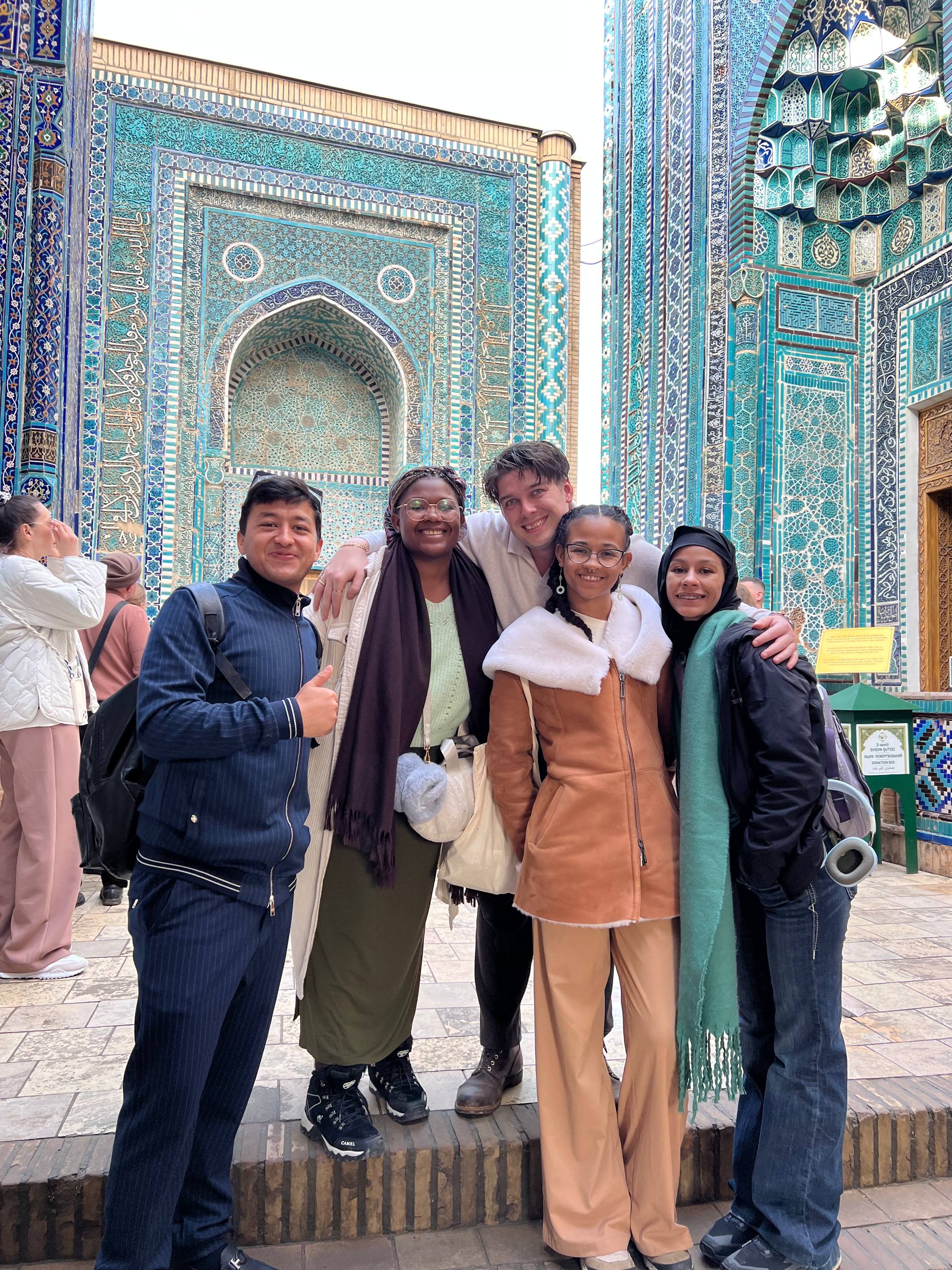 Emma Watson traveling in Uzbekistan