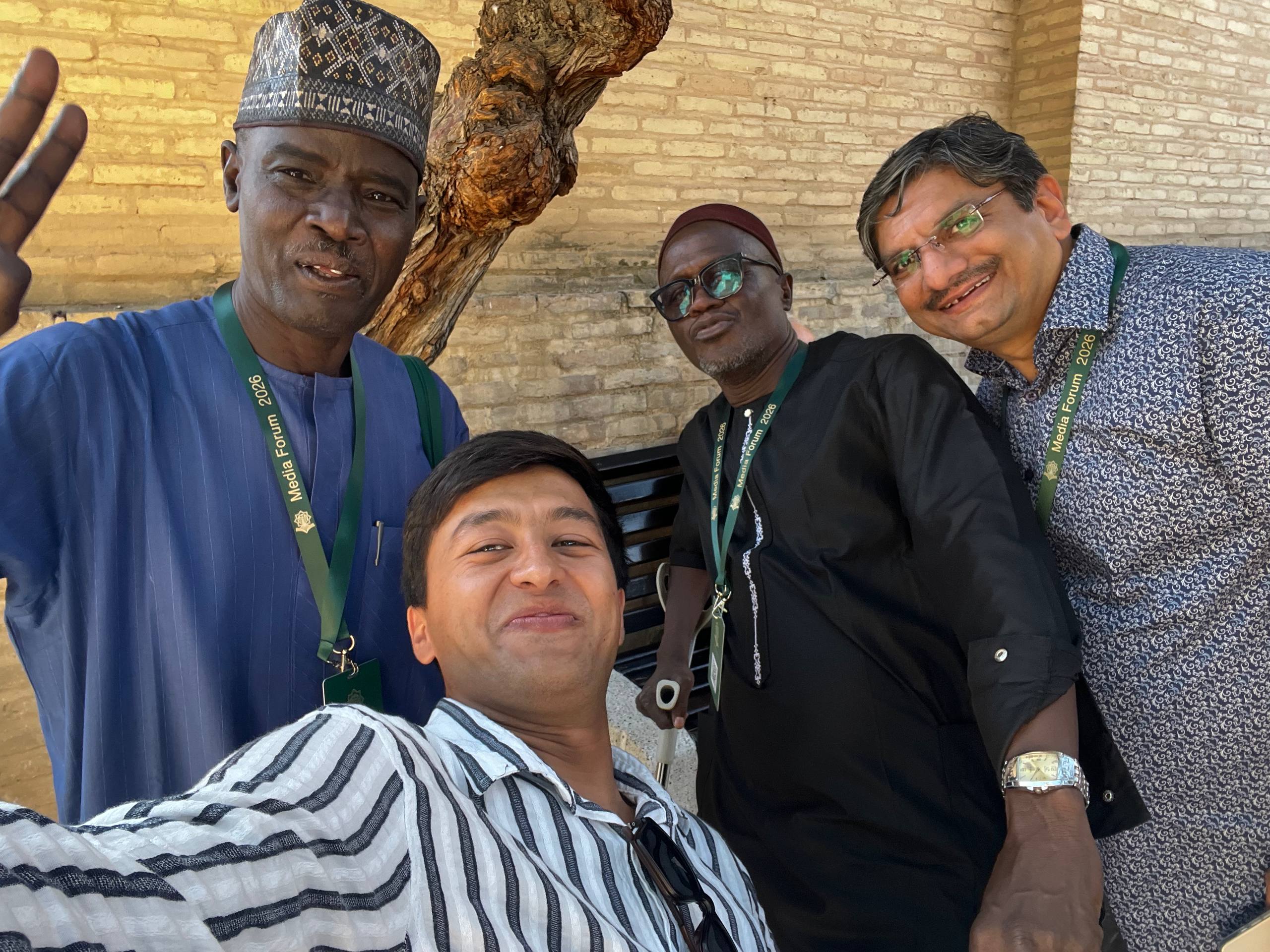 Maria & Carlos traveling in Uzbekistan