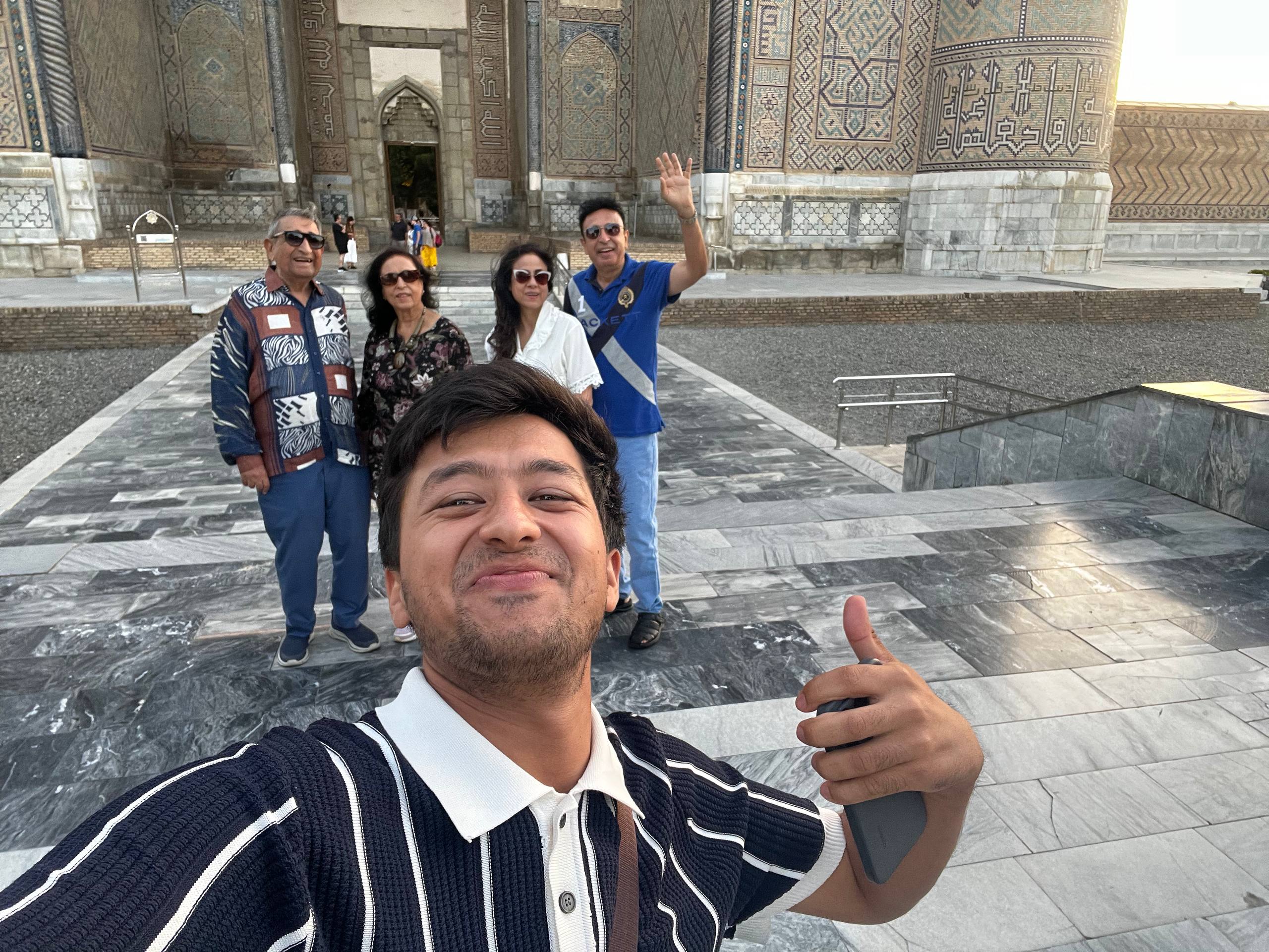 Thomas & Christine traveling in Uzbekistan